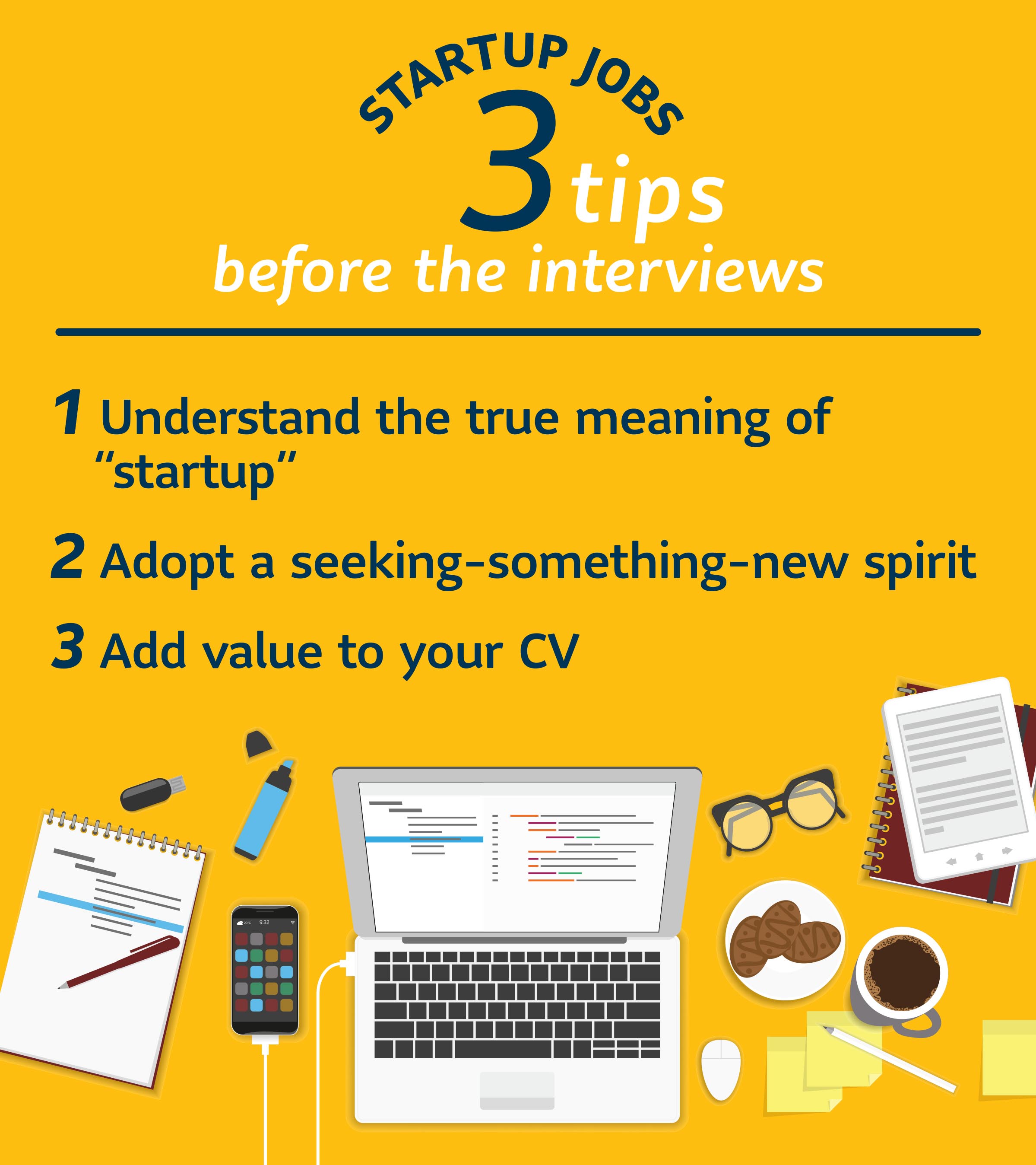 3 tips before interviewing for a startup job