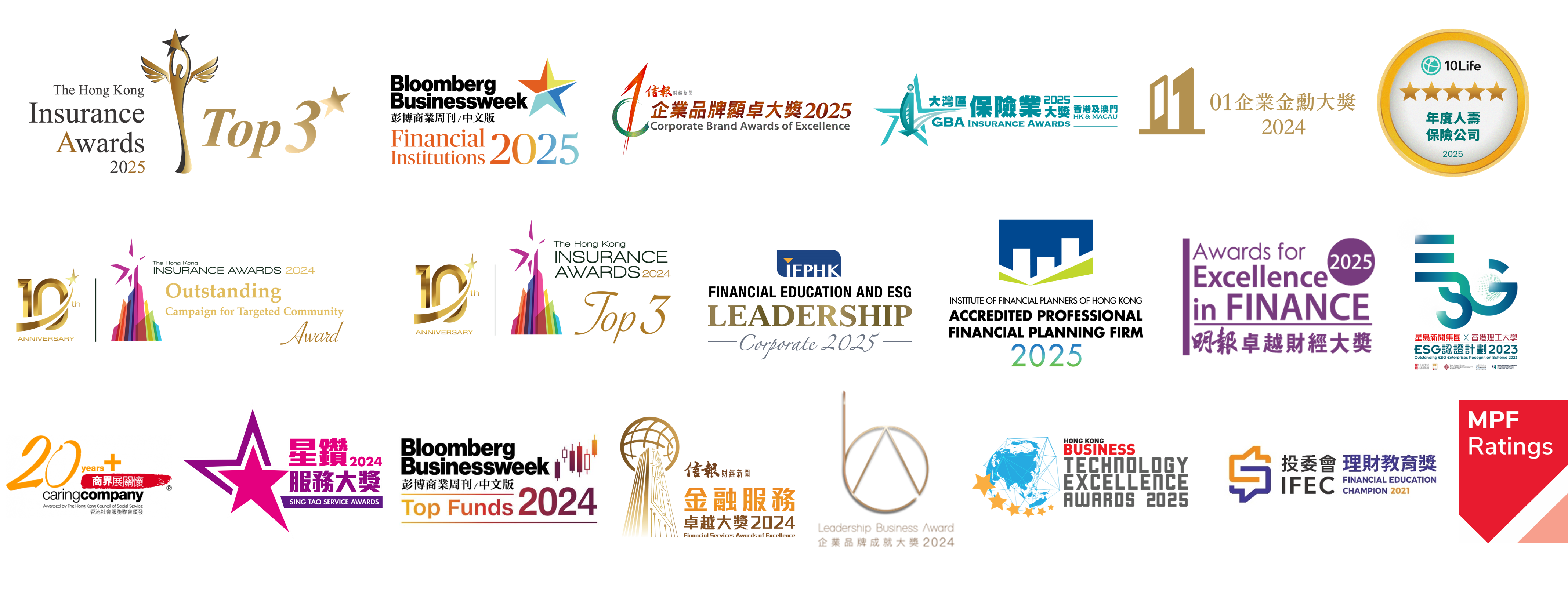 Awards | Sun Life Hong Kong